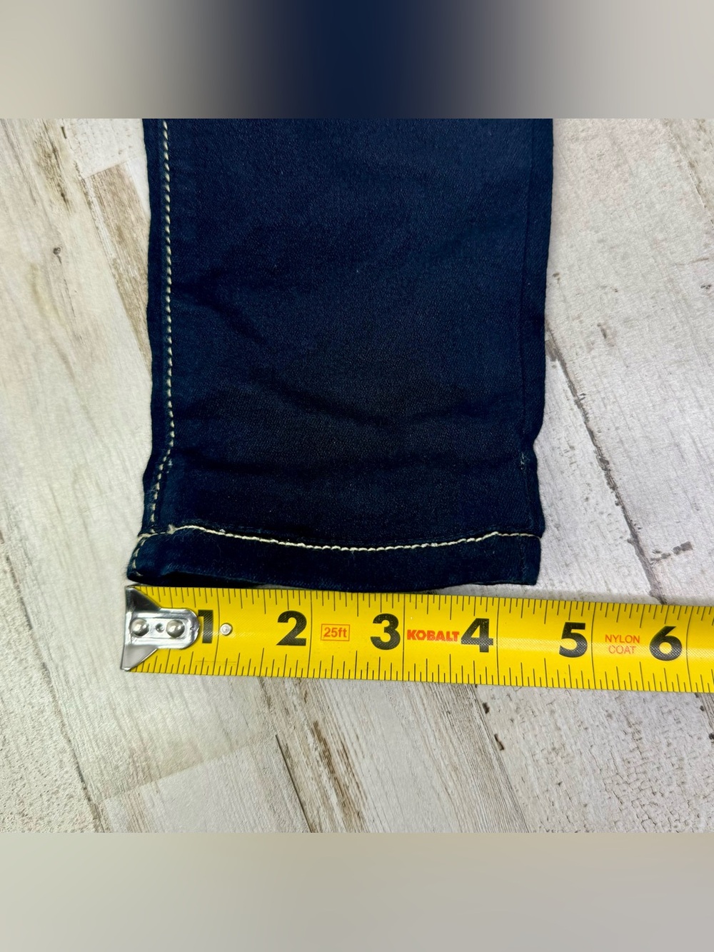 Flying Monkey Skinny Jeans Womens 30x29 Dark Blue Medium Wash Low Rise - Picture 9 of 13
